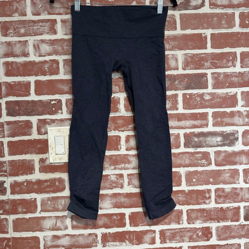 Lululemon Textured Seamless High-Rise Leggings Navy Blue Size 6